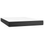 vidaXL Cama box spring colchón y LED cuero sintético negro 140x200 cm vidaXL Cama box spring colchón y LED cuero sintético negro 140x200 cm