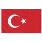 vidaXL Mástil y bandera de Turquía aluminio 6,23 m vidaXL Mástil y bandera de Turquía aluminio 6,23 m