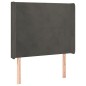 vidaXL Cama box spring colchón y LED terciopelo gris oscuro 100x200 cm vidaXL Cama box spring colchón y LED terciopelo gris oscuro 100x200 cm
