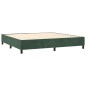 vidaXL Cama box spring colchón y LED terciopelo verde oscuro 200x200cm vidaXL Cama box spring colchón y LED terciopelo verde oscuro 200x200cm