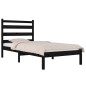 vidaXL Estructura de cama madera maciza de pino negra 100x200 cm vidaXL Estructura de cama madera maciza de pino negra 100x200 cm