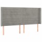 vidaXL Cama box spring colchón y LED terciopelo gris claro 200x200 cm vidaXL Cama box spring colchón y LED terciopelo gris claro 200x200 cm