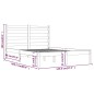 vidaXL Estructura de cama de madera maciza de pino blanca 140x200 cm