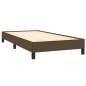 vidaXL Cama box spring con colchón tela marrón oscuro 90x200 cm vidaXL Cama box spring con colchón tela marrón oscuro 90x200 cm