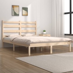 vidaXL Estructura de cama de madera maciza de pino 200x200 cm