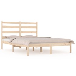 vidaXL Estructura de cama de madera maciza de pino 200x200 cm