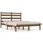 vidaXL Estructura de cama madera maciza de pino marrón miel 150x200 cm vidaXL Estructura de cama madera maciza de pino marrón miel 150x200 cm