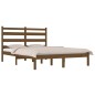 vidaXL Estructura de cama madera maciza de pino marrón miel 150x200 cm vidaXL Estructura de cama madera maciza de pino marrón miel 150x200 cm