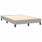 vidaXL Cama box spring con colchón tela gris claro 120x200 cm vidaXL Cama box spring con colchón tela gris claro 120x200 cm