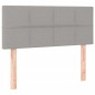 vidaXL Cama box spring con colchón tela gris claro 120x200 cm vidaXL Cama box spring con colchón tela gris claro 120x200 cm