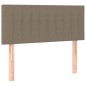 vidaXL Cama box spring con colchón tela gris taupe 80x200 cm vidaXL Cama box spring con colchón tela gris taupe 80x200 cm