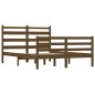 vidaXL Estructura de cama madera maciza de pino marrón miel 160x200 cm vidaXL Estructura de cama madera maciza de pino marrón miel 160x200 cm
