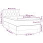 vidaXL Cama box spring con colchón tela color crema 80x200 cm vidaXL Cama box spring con colchón tela color crema 80x200 cm