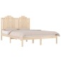 vidaXL Estructura de cama madera maciza de pino 135x190 cm