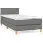 vidaXL Cama box spring con colchón tela gris oscuro 90x200 cm vidaXL Cama box spring con colchón tela gris oscuro 90x200 cm