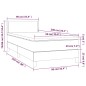 vidaXL Cama box spring con colchón tela color crema 90x200 cm vidaXL Cama box spring con colchón tela color crema 90x200 cm