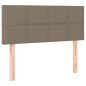 vidaXL Cama box spring con colchón tela gris taupe 80x200 cm vidaXL Cama box spring con colchón tela gris taupe 80x200 cm