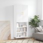 vidaXL Aparador alto madera contrachapada blanco 69,5x34x180 cm vidaXL Aparador alto madera contrachapada blanco 69,5x34x180 cm