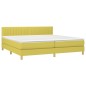 vidaXL Cama box spring con colchón tela verde 200x200 cm vidaXL Cama box spring con colchón tela verde 200x200 cm