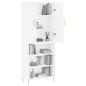vidaXL Aparador alto madera contrachapada blanco 69,5x34x180 cm vidaXL Aparador alto madera contrachapada blanco 69,5x34x180 cm