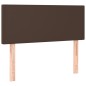 vidaXL Cama box spring con colchón cuero sintético marrón 90x200 cm vidaXL Cama box spring con colchón cuero sintético marrón 90x200 cm