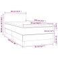 vidaXL Cama box spring con colchón cuero sintético marrón 90x200 cm vidaXL Cama box spring con colchón cuero sintético marrón 90x200 cm