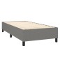 vidaXL Cama box spring colchón y luces LED tela gris oscuro 80x200 cm vidaXL Cama box spring colchón y luces LED tela gris oscuro 80x200 cm