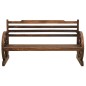 vidaXL Banco de jardín madera maciza de abeto 142 cm vidaXL Banco de jardín madera maciza de abeto 142 cm