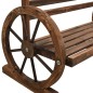 vidaXL Banco de jardín madera maciza de abeto 142 cm vidaXL Banco de jardín madera maciza de abeto 142 cm