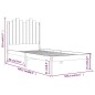 vidaXL Estructura de cama madera maciza de pino negra 100x200 cm vidaXL Estructura de cama madera maciza de pino negra 100x200 cm