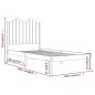 vidaXL Estructura de cama de madera maciza de pino gris 100x200 cm vidaXL Estructura de cama de madera maciza de pino gris 100x200 cm