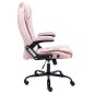vidaXL Silla de oficina de terciopelo rosa vidaXL Silla de oficina de terciopelo rosa