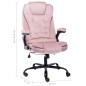 vidaXL Silla de oficina de terciopelo rosa vidaXL Silla de oficina de terciopelo rosa