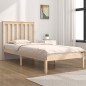 vidaXL Estructura de cama madera maciza de pino 75x190 cm