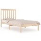 vidaXL Estructura de cama madera maciza de pino 75x190 cm