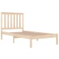 vidaXL Estructura de cama madera maciza de pino 75x190 cm