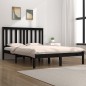 vidaXL Estructura cama madera maciza pino doble negra 120x190 cm vidaXL Estructura cama madera maciza pino doble negra 120x190 cm