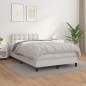 vidaXL Cama box spring con colchón cuero sintético blanco 120x200 cm vidaXL Cama box spring con colchón cuero sintético blanco 120x200 cm