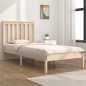 vidaXL Estructura de cama madera maciza de pino 90x190 cm
