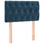 vidaXL Cama box spring con colchón terciopelo azul oscuro 80x200 cm vidaXL Cama box spring con colchón terciopelo azul oscuro 80x200 cm