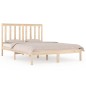 vidaXL Estructura de cama madera maciza de pino 140x200 cm