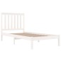vidaXL Estructura de cama madera maciza de pino blanco 100x200 cm