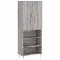 vidaXL Aparador alto madera contrachapada gris sonoma 69,5x34x180 cm vidaXL Aparador alto madera contrachapada gris sonoma 69,5x34x180 cm