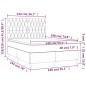 vidaXL Cama box spring con colchón tela gris oscuro 140x190 cm vidaXL Cama box spring con colchón tela gris oscuro 140x190 cm
