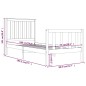vidaXL Estructura de cama individual madera maciza blanco 75x190 cm vidaXL Estructura de cama individual madera maciza blanco 75x190 cm