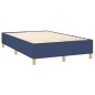 vidaXL Cama box spring con colchón tela azul 120x200 cm vidaXL Cama box spring con colchón tela azul 120x200 cm