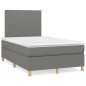 vidaXL Cama box spring con colchón tela gris oscuro 120x200 cm vidaXL Cama box spring con colchón tela gris oscuro 120x200 cm