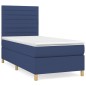 vidaXL Cama box spring con colchón tela azul 80x200 cm vidaXL Cama box spring con colchón tela azul 80x200 cm