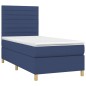 vidaXL Cama box spring con colchón tela azul 80x200 cm vidaXL Cama box spring con colchón tela azul 80x200 cm