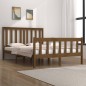 vidaXL Estructura de cama doble pequeña madera pino marrón 120x190 cm vidaXL Estructura de cama doble pequeña madera pino marrón 120x190 cm